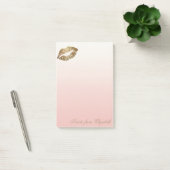 Post-it® Chic Élégant Fille Stylée , Lèvres Pailletées (Bureau)