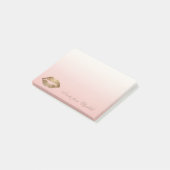 Post-it® Chic Élégant Fille Stylée , Lèvres Pailletées (Incliné)