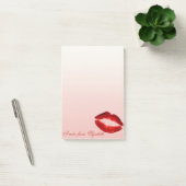Post-it® Chic Élégant Fille Stylée ,Lèvres Rouges Pailletée (Bureau)