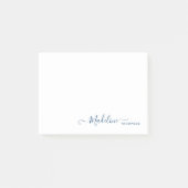 Post-it® Chic élégant moderne Script de fille bleu marine (Devant)