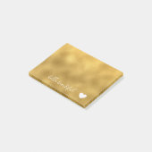 Post-it® Chic Gold Bonjour Beau Coeur (Incliné)