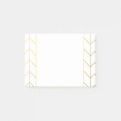 Post-it® Chic moderne d'arrière - plan blanc de Chevron (Devant)