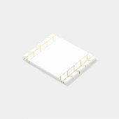 Post-it® Chic moderne d'arrière - plan blanc de Chevron (Incliné)