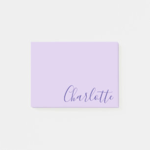 Post-it® Chic Moderne Écriture Violette Entièrement Personn