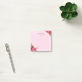 Post-it® Chic moderne Fleurs rouges et roses Arrière - plan (Bureau)