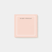 Post-it® Chic Pastel Peach | Bordure blanche personnalisée (Devant)