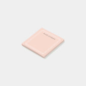 Post-it® Chic Pastel Peach | Bordure blanche personnalisée (Incliné)