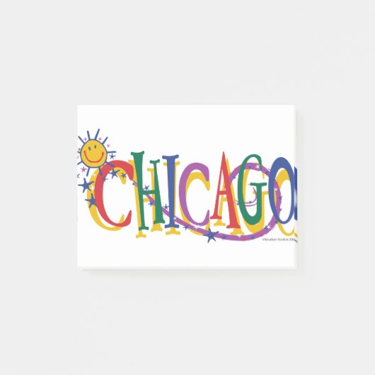 Post-it® Chicago Sun et Stars (Devant)