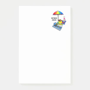 Post-it® Chick à la retraite, design populaire,
