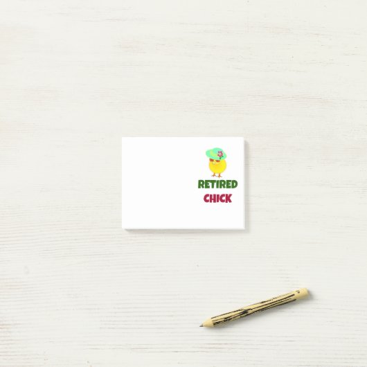 Post-it® Chick retraité, oh si mignon (Sur un bureau)