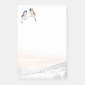 Post-it® Chickadee Bird in Winter Christmas (Devant)