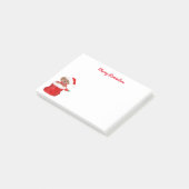 Post-it® Chien à chiot à Père Noël Sac Joyeux Rappels (Incliné)