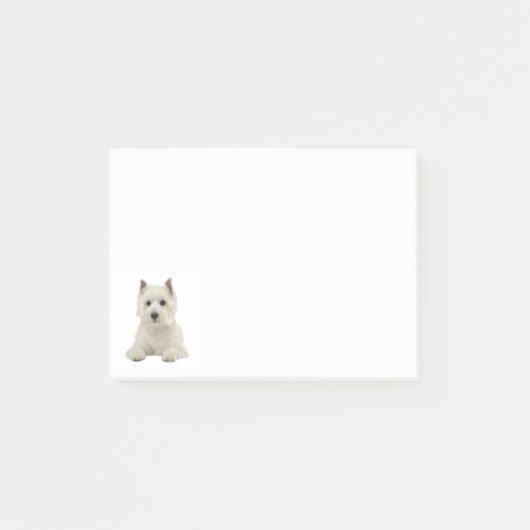 Post-it® Chien à chiots de l'Ouest de Terrier (Devant)