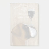 Post-it® Chien Au Vin Boxer (Devant)
