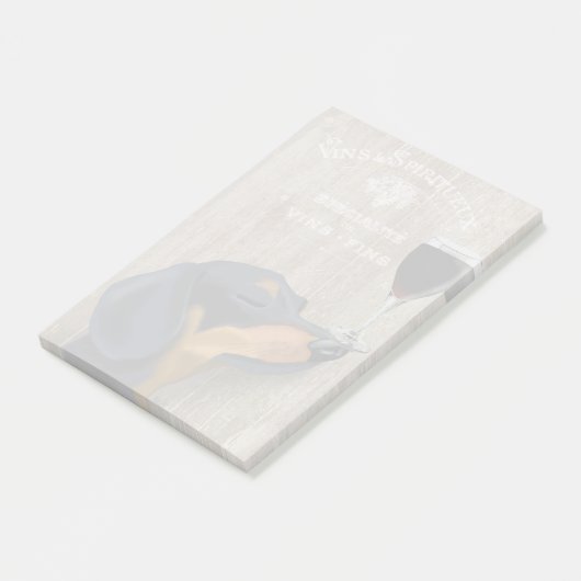 Post-it® Chien Au Vin Dachshund (Incliné)