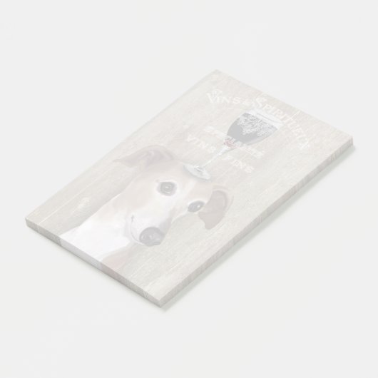 Post-it® Chien Au Vin Greyhound (Incliné)