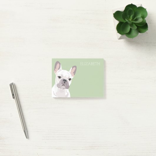 Post-it® Chien blanc | Cute Frenchie (Bureau)