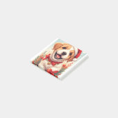 Post-it® Chien blanc marron adorable (Incliné)