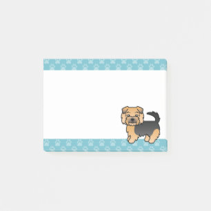 Post-it® Chien Cartoon Noir Et Tan Norfolk Terrier