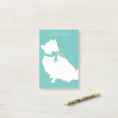 Post-it® Chien Chien Chien Poméranie (Sur un bureau)