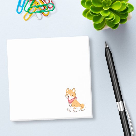 Post-it® Chien chiot mignon Shiba Inu