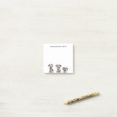 Post-it® Chien dalmate (Sur un bureau)