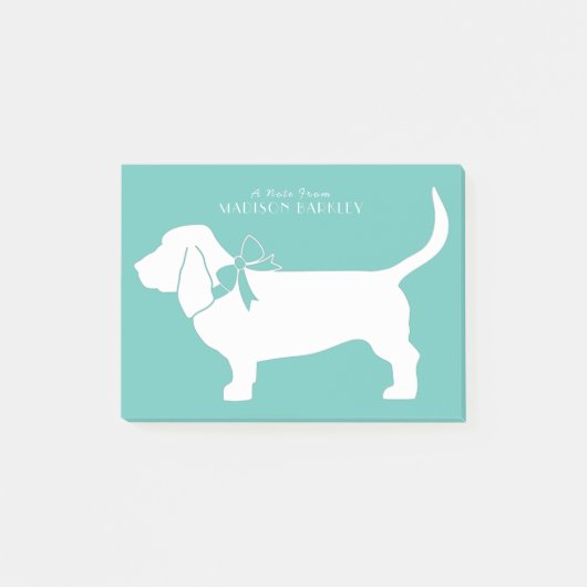 Post-it® Chien de Basset Hound Puppy (Devant)