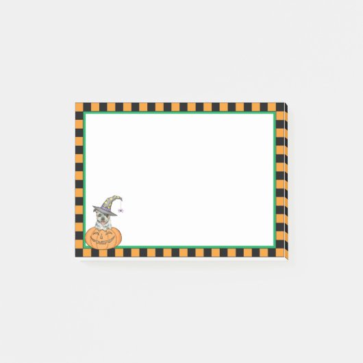 Post-it® Chien de bétail australien d'Halloween (Devant)