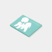Post-it® Chien de Bichon Frise Puppy (Incliné)