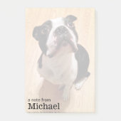 Post-it® Chien de Boston Terrier (Devant)