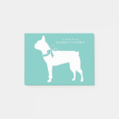Post-it® Chien de Boston Terrier Puppy (Devant)