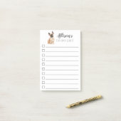 Post-it® Chien de bouledogue français personnalisé pour (Sur un bureau)
