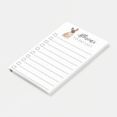 Post-it® Chien de bouledogue français personnalisé pour (Incliné)