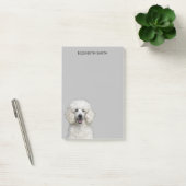 Post-it® Chien de caniche blanc (Bureau)