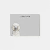 Post-it® Chien de caniche blanc (Devant)