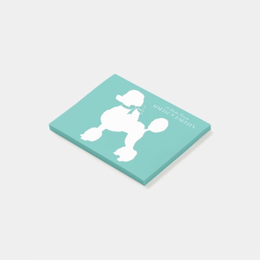 Post-it® Chien de caniche chiot (Incliné)