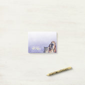 Post-it® Chien de chat pourpre Soins pour animaux de compag (Sur un bureau)