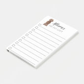 Post-it® Chien De Cockapou Brown Personnalisé (Incliné)