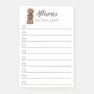 Post-it® Chien De Cockapou Brown Personnalisé