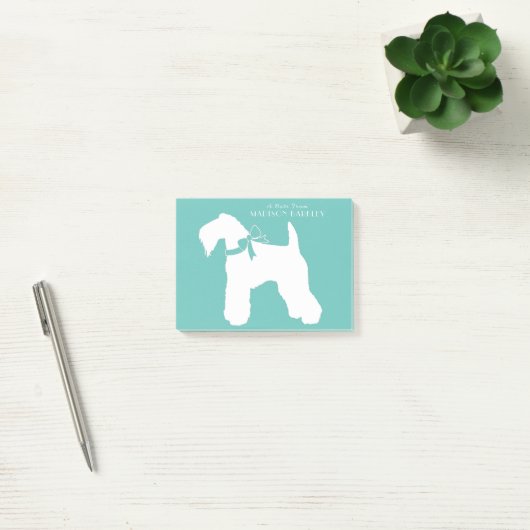 Post-it® Chien de Kerry Blue Terrier Chien Chien Puppy (Bureau)