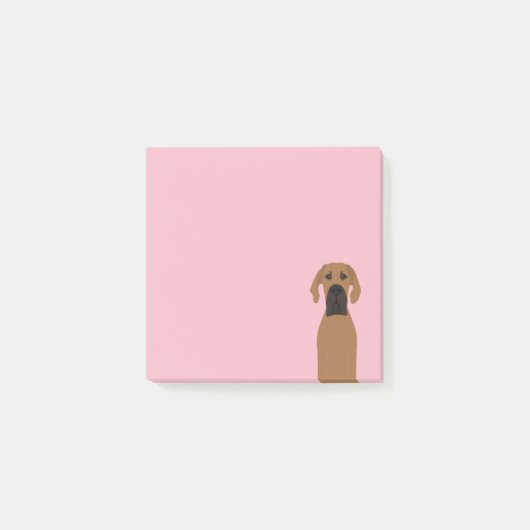 Post-it® Chien de la faune du grand Danois (Devant)