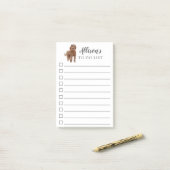 Post-it® Chien de Labradoodle personnalisé pour faire la (Sur un bureau)