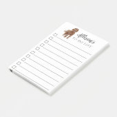 Post-it® Chien de Labradoodle personnalisé pour faire la (Incliné)