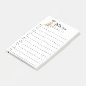 Post-it® Chien de labrador retriever personnalisé pour (Incliné)