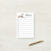 Post-it® Chien de lévrier italien personnalisé pour faire (Sur un bureau)