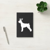 Post-it® chien de noël des rennes de schnauzer (Bureau)