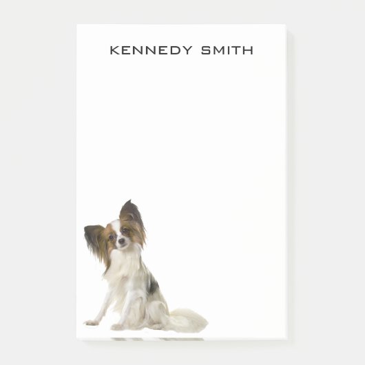 Post-it® Chien de Papillon (Devant)