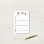Post-it® Chien de Pomeranian personnalisé pour faire la (Sur un bureau)