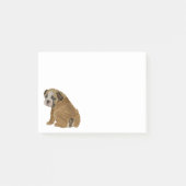 Post-it® Chien de race bouledogue anglais vilain (Devant)