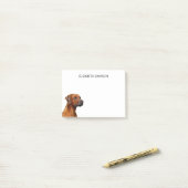 Post-it® Chien de Rhodesian Ridgeback (Sur un bureau)
